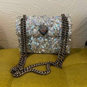 Kurt Geiger sequin purse with chain strap